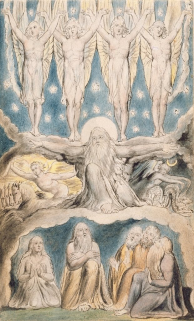 Detail of The Creation, page 14 from 'Illustrations of the Book of Job' after William Blake c.1823 by John (circle of) Linnell