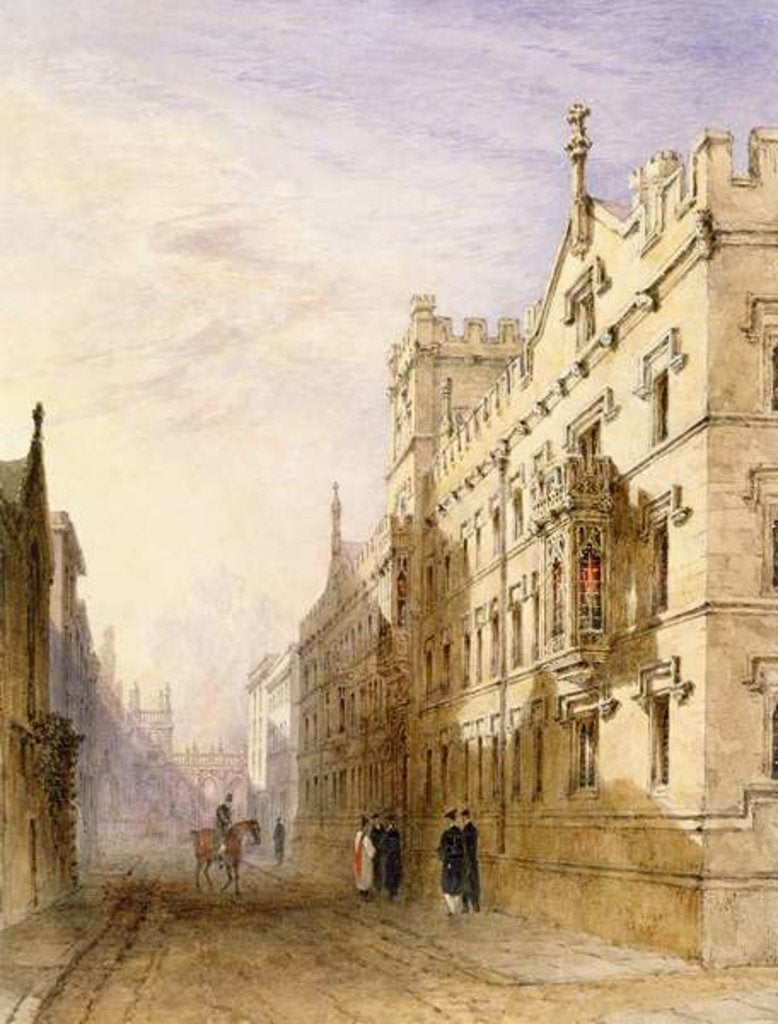 Detail of Exeter College, Oxford, 1835 by Joseph Murray Ince