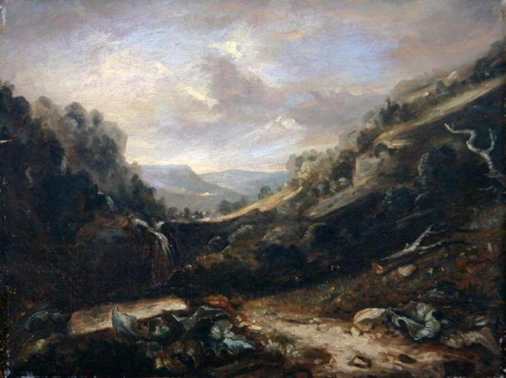 Detail of West Country Landscape by Benjamin Barker