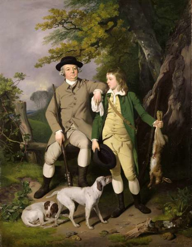 Detail of Portrait of a Sportsman with his Son, 1779 by Francis Wheatley