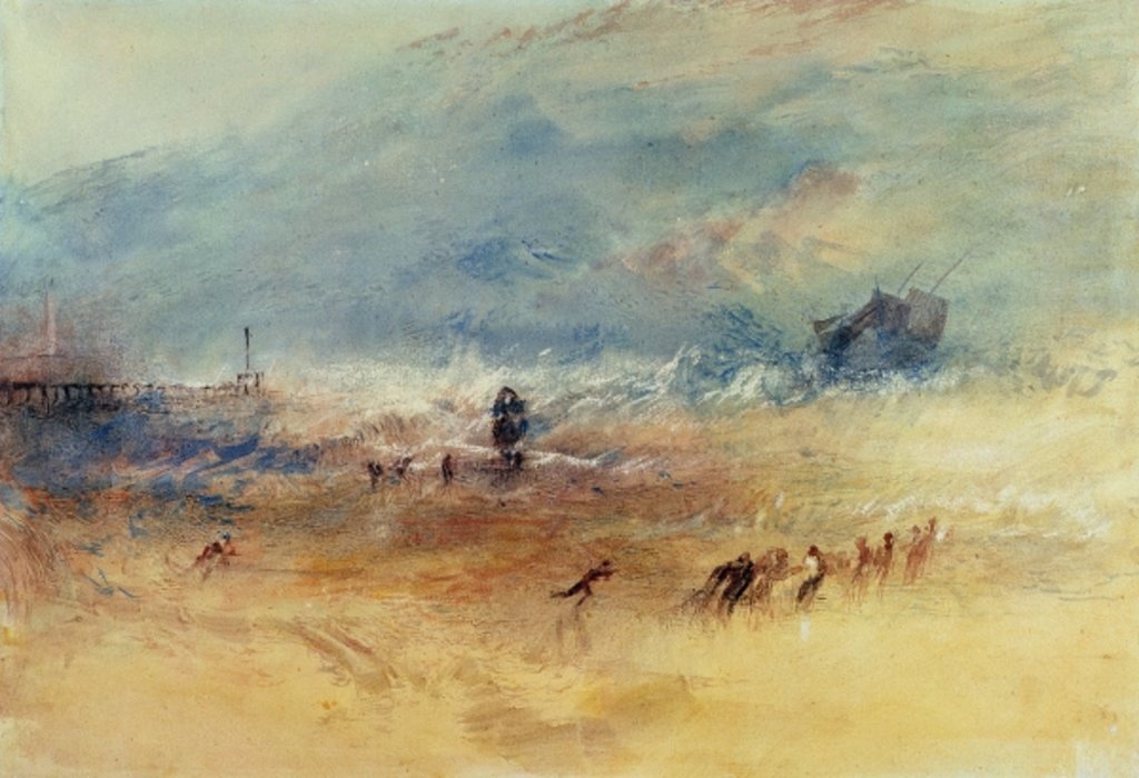 Detail of Yarmouth Sands, c.1840 by Joseph Mallord William Turner