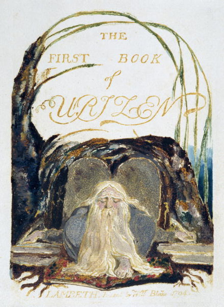 Detail of Title page by William Blake