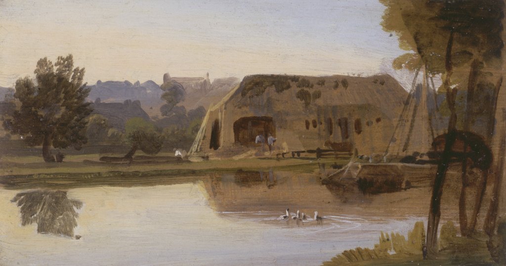 Detail of On the Kennet, Reading, 1807 by William Havell
