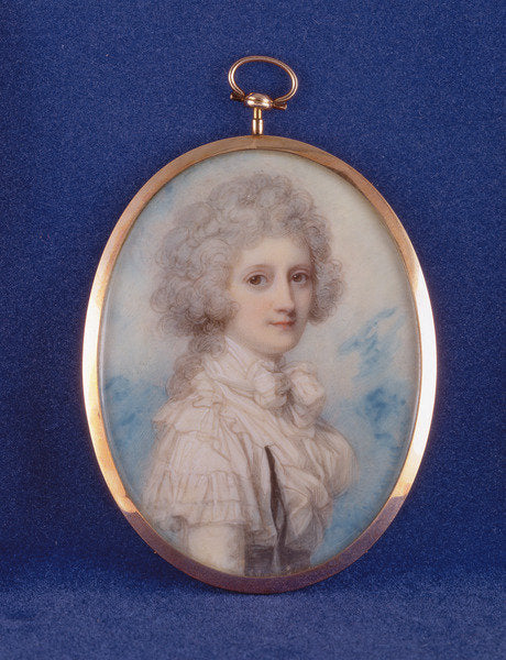 Detail of Elizabeth Countess of Hopetoun, 1789 by Richard Cosway