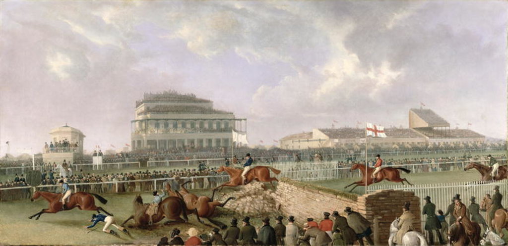 Detail of The Liverpool and National Steeplechase at Aintree 1843, c.1843 by William Tasker