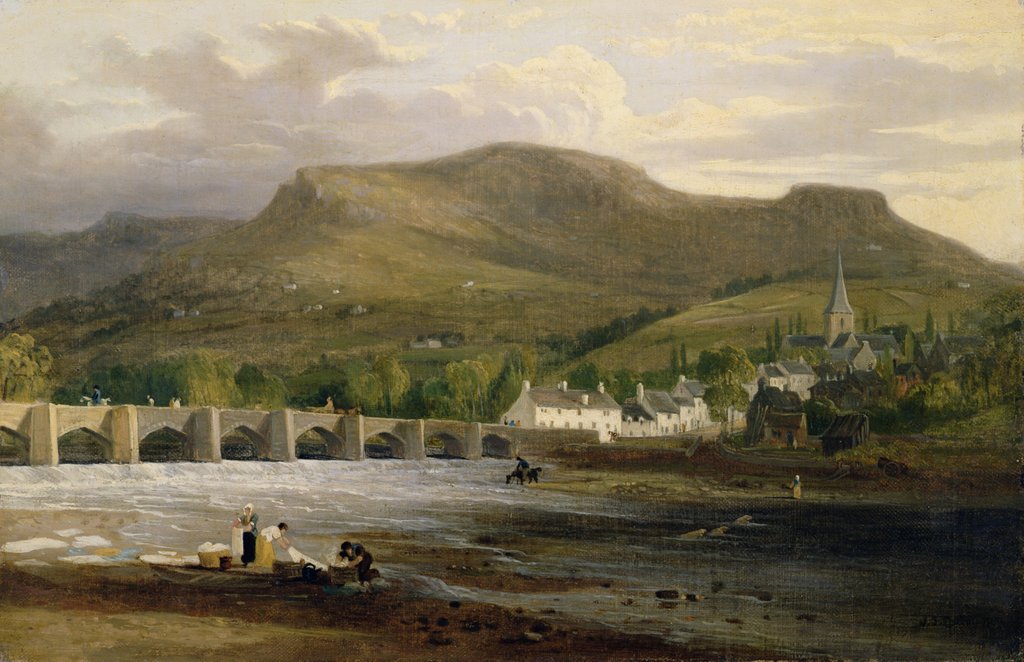Detail of Crickhowell, Breconshire, c.1800 by English School