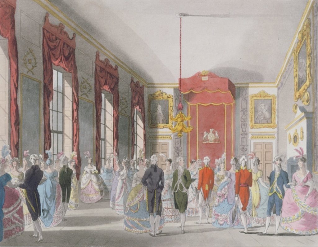 Detail of Drawing Room, St. James's by T. & Pugin A.C. Rowlandson