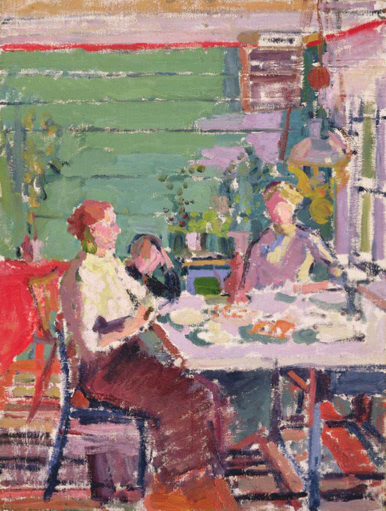 Detail of Interior scene, possibly in Norway, c.1912 by Harold Gilman