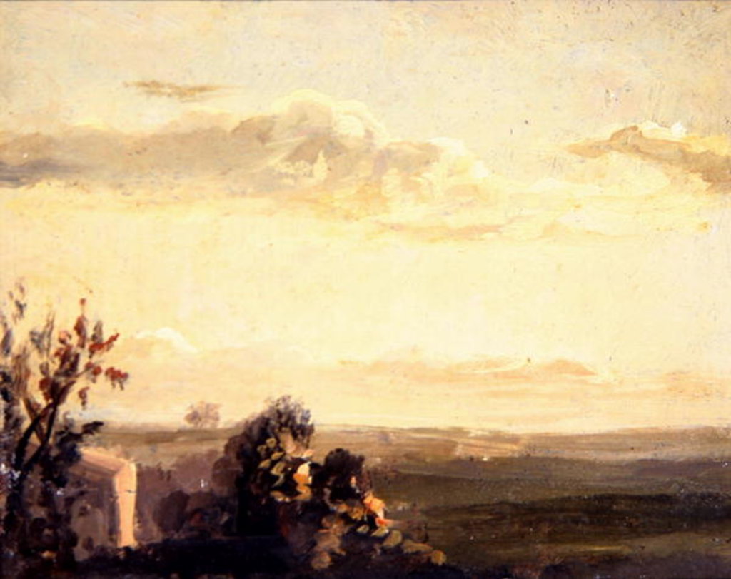 Detail of A Landscape Study by Thomas Churchyard