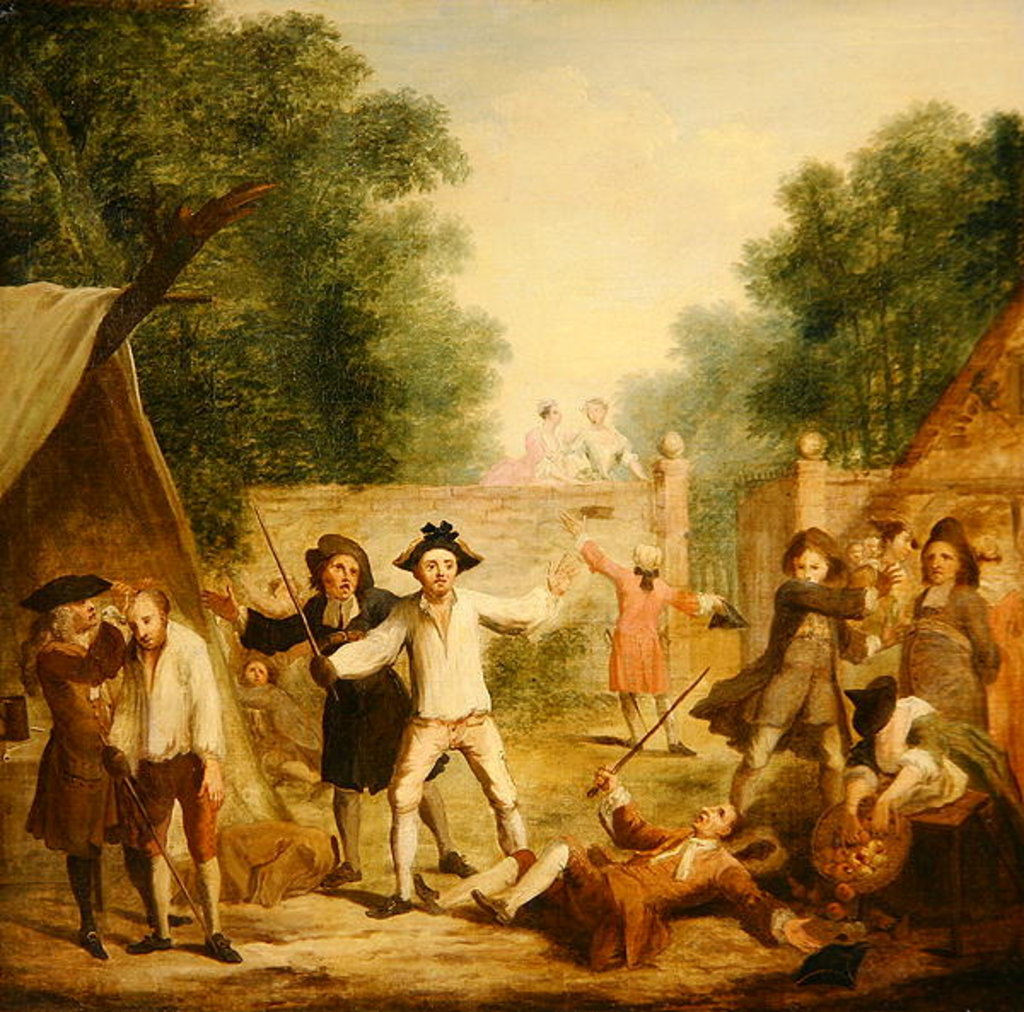 Detail of Hob's Defence, c.1725 by John Laguerre