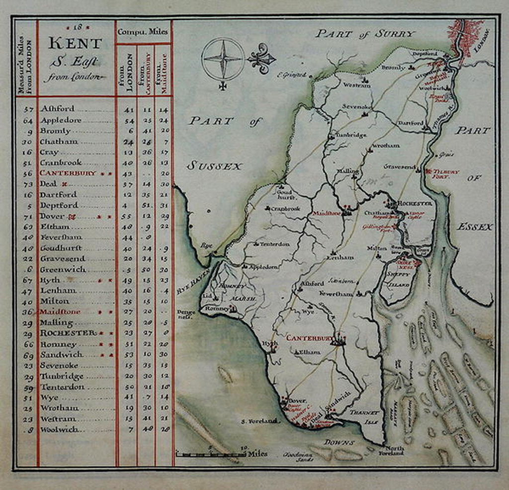 Detail of en by Thomas Badeslade