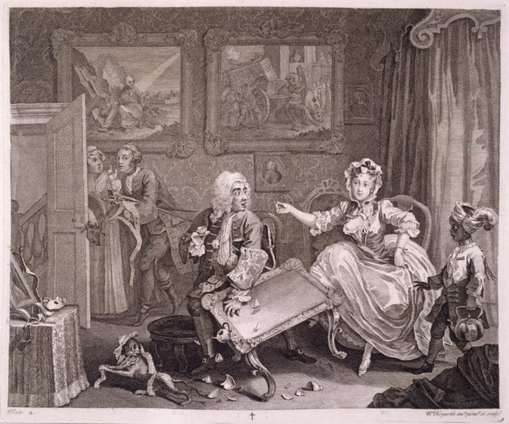 Detail of Harlot's Progres by William Hogarth