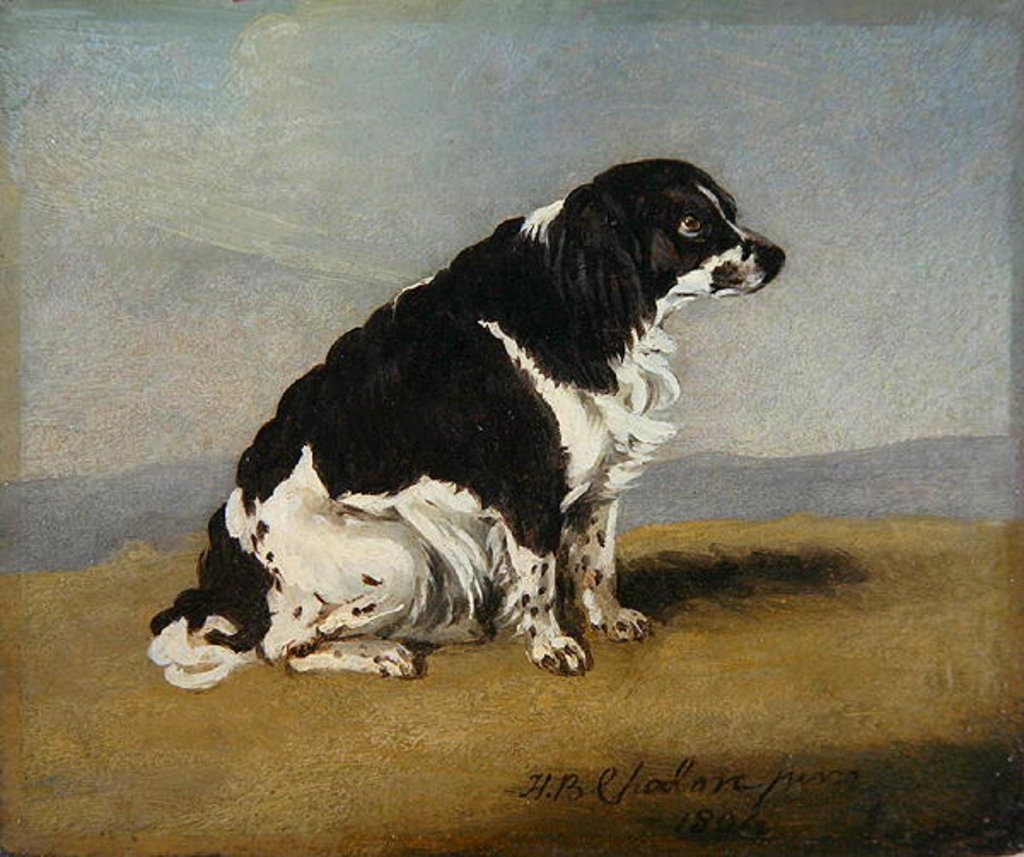 Detail of The Duchess of York's Spaniel, 1804 by Henry Bernard Chalon