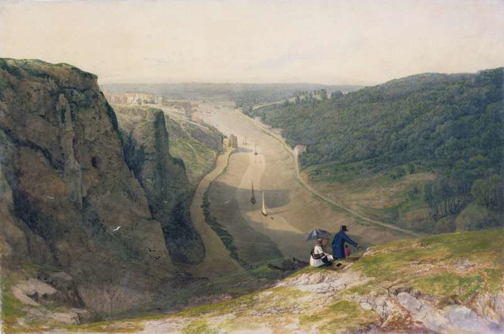 Detail of The Avon Gorge, looking over Clifton, c.1820 by Francis Danby