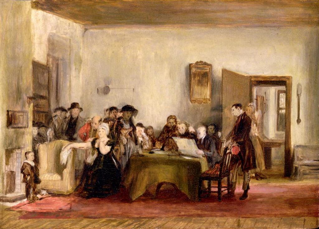Detail of Sketch for 'The Reading of a Will', c.1820 by David Wilkie