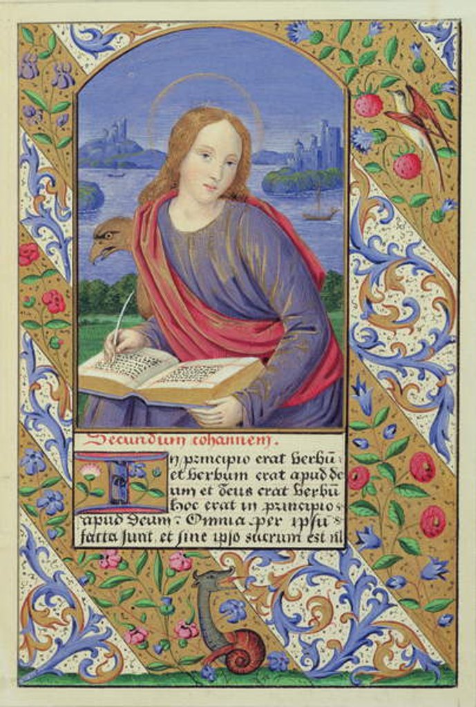 Detail of Portrait of St. John by Henry Noel Humphreys