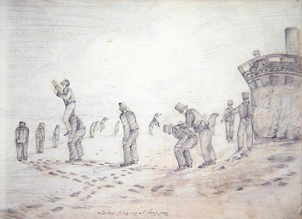 Detail of Sailors Playing at Leap Frog by Captain George Francis Lyon