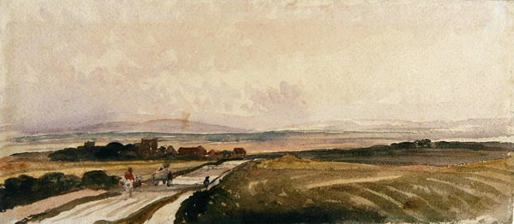 Detail of A Yorkshire Road by Peter de Wint