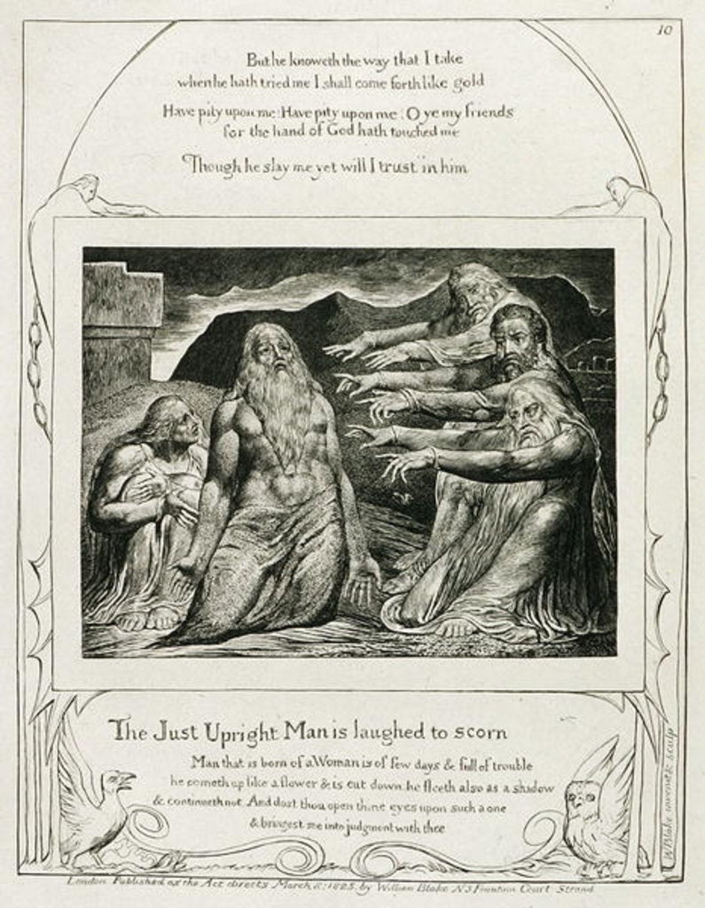 Detail of Plate 14 by William Blake