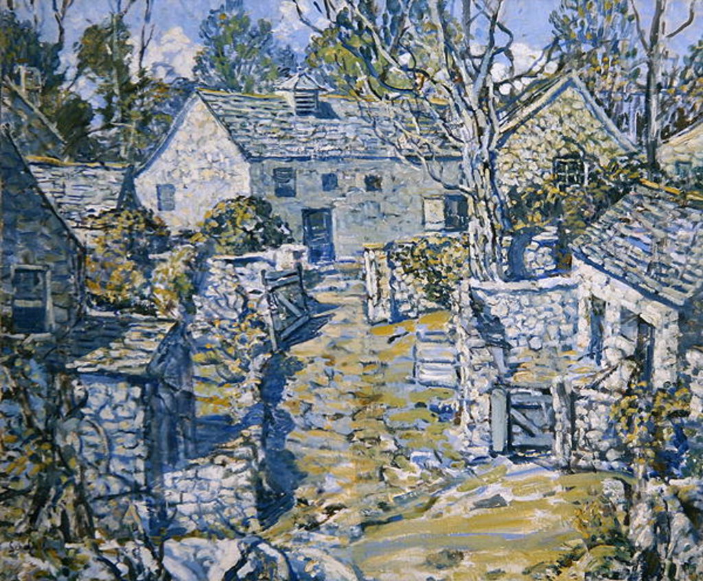 Detail of Stone Village by Walter Elmer Schofield