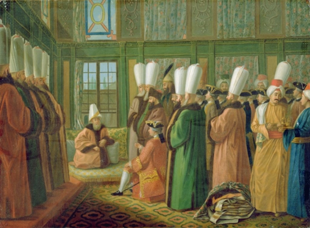 Detail of The Grand Vizier giving Audience to the English Ambassador by Francis Smith