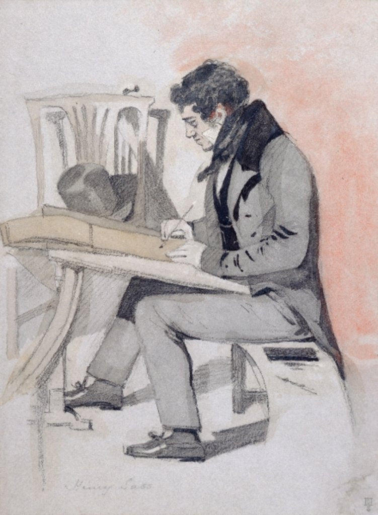 Detail of Henry Sass, c.1830 by Daniel Maclise