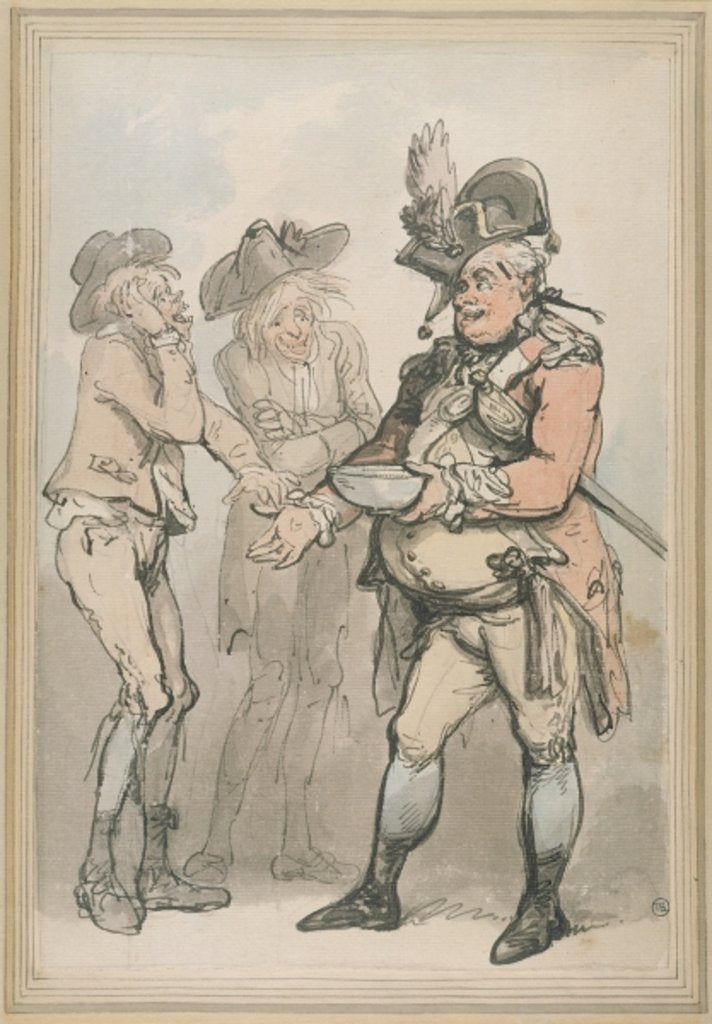 Detail of The Recruiting Sergeant, c.1790 by Thomas Rowlandson