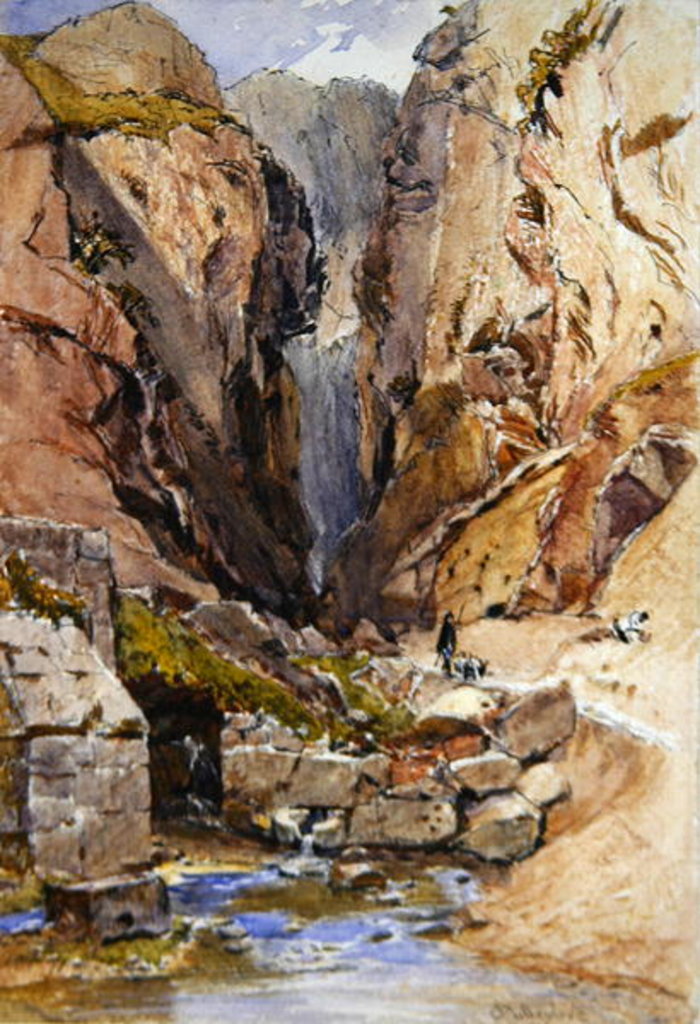 Detail of The Castalian Spring, Delphi, c.1895 by John Fulleylove