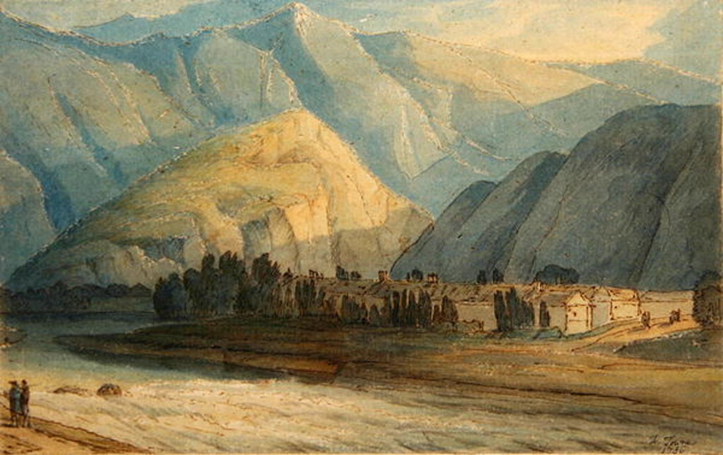 Detail of The Grange at the Head of the Keswick Lake, 1786 by Francis Towne