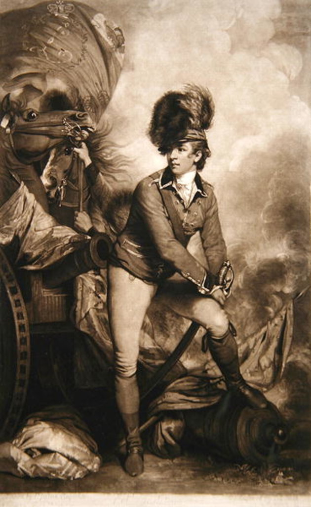 Detail of Lieutenant Colonel Banastre Tarleton by Joshua (after) Reynolds
