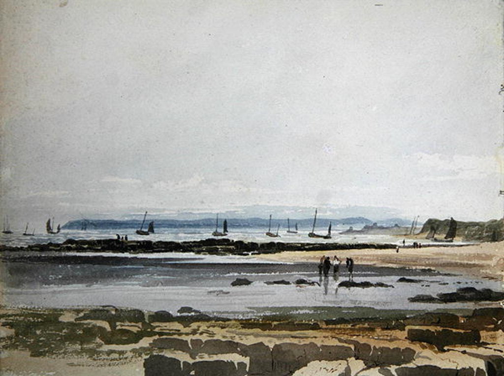 Detail of Beach Scene by Samuel Prout