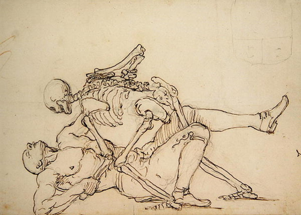 Detail of George Taylor's Epitaph, c.1750 by William Hogarth