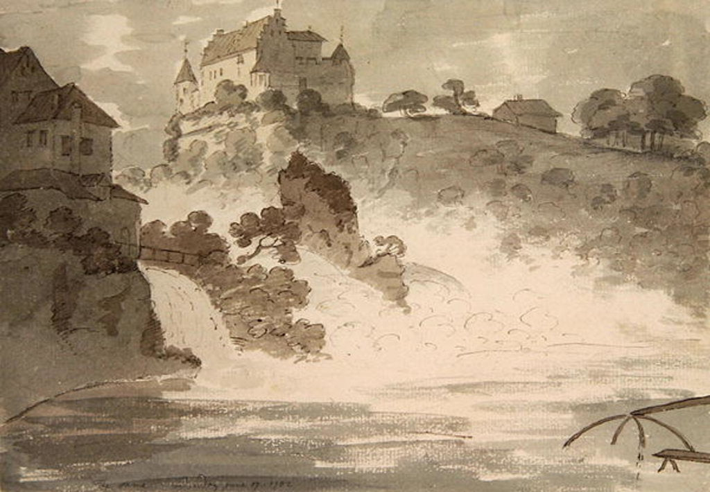 Detail of Falls at Schauffhausen, 1782 by George Howland Beaumont