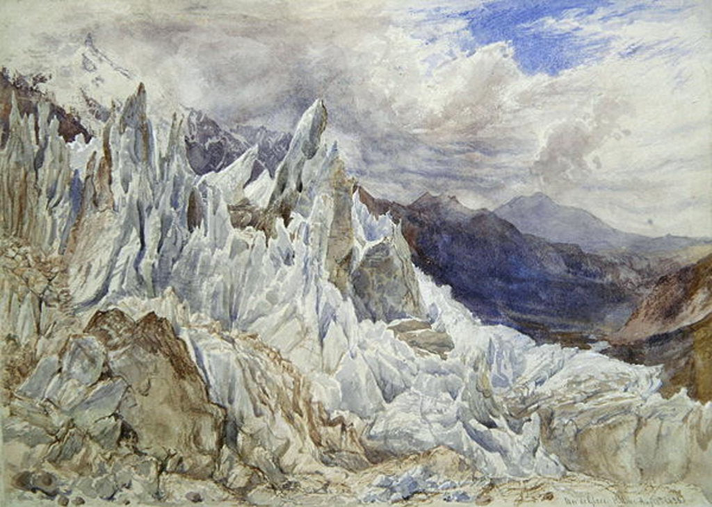 Detail of Mer de Glace, 1856 by Henry Moore
