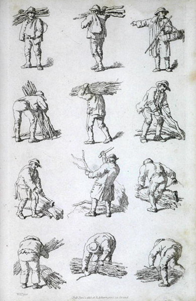 Detail of Illustration from 'Etchings of Rustic Figures: for the Embellishment of Landscape', 1815 by William Henry Pyne