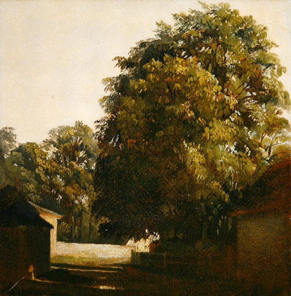 Detail of Landscape with Chestnut Tree by Peter de Wint