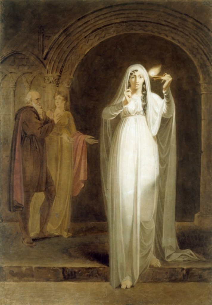 Detail of The Sleepwalking Scene, Act V, Scene I by Henry Pierce Bone