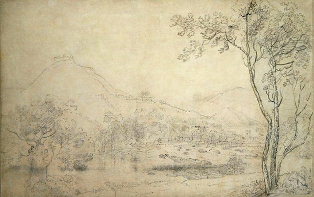 Detail of Castell Dinas Bran, Wales by Richard Wilson