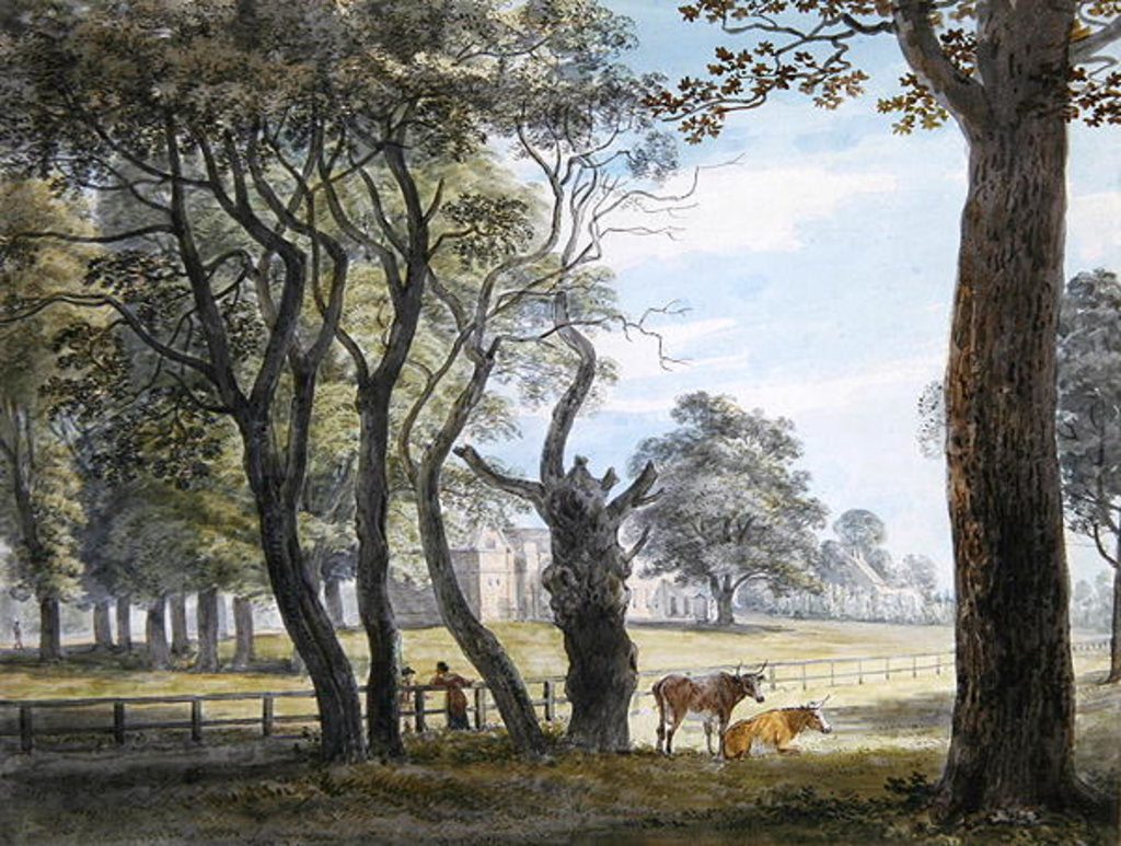 Detail of The Gunpowder Magazine, Hyde Park, c.1790 by Paul Sandby