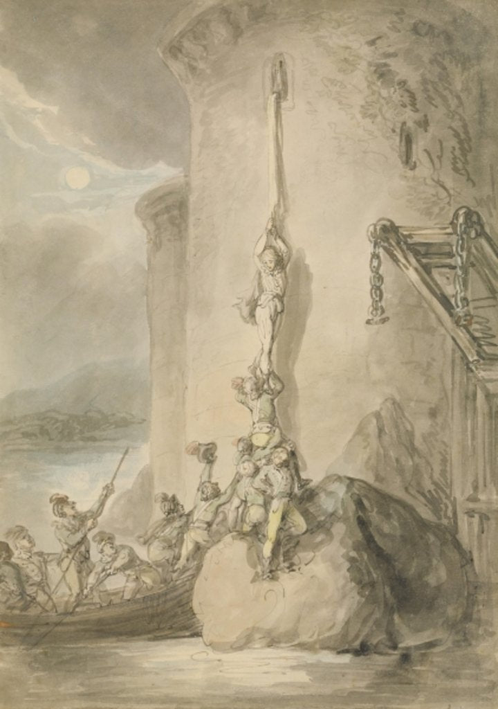 Detail of A Military Escapade, c.1794 by Thomas Rowlandson