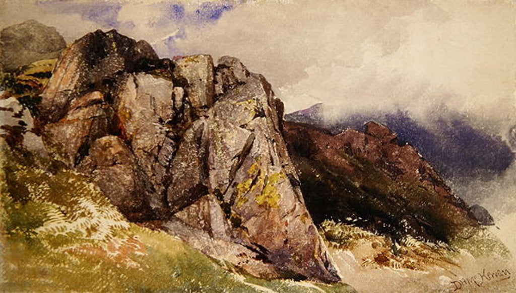 Detail of Mountain Rocks by David Hall McKewan