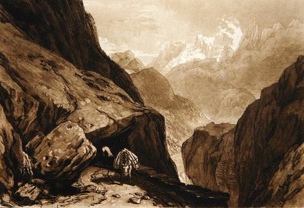 Detail of Mt. St. Gothard by Charles Turner