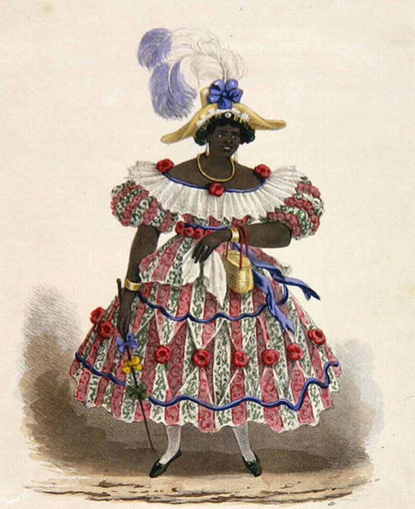 Detail of Queen or 'Maam' of the Set-Girls, plate 1 from 'Sketches of Character... ', 1838 by Isaac Mendes Belisario