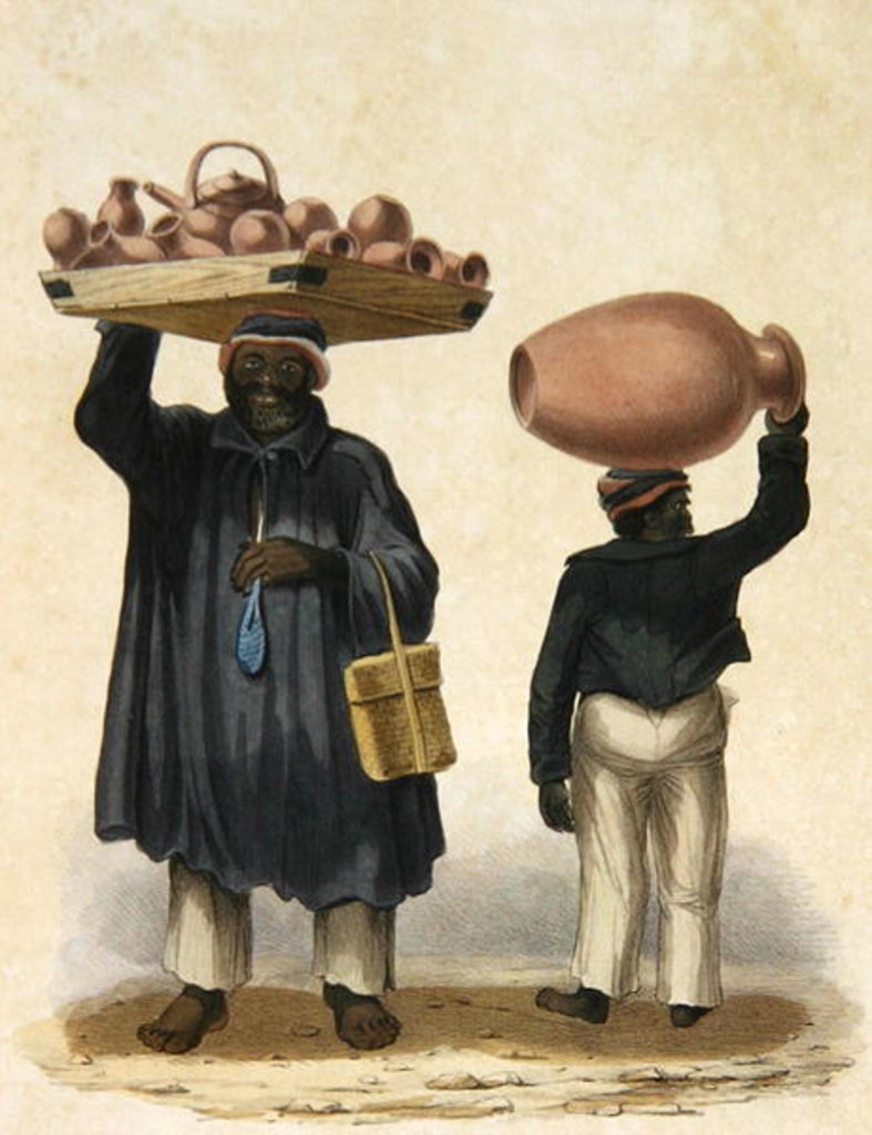 Detail of Water-jar Sellers by Isaac Mendes Belisario