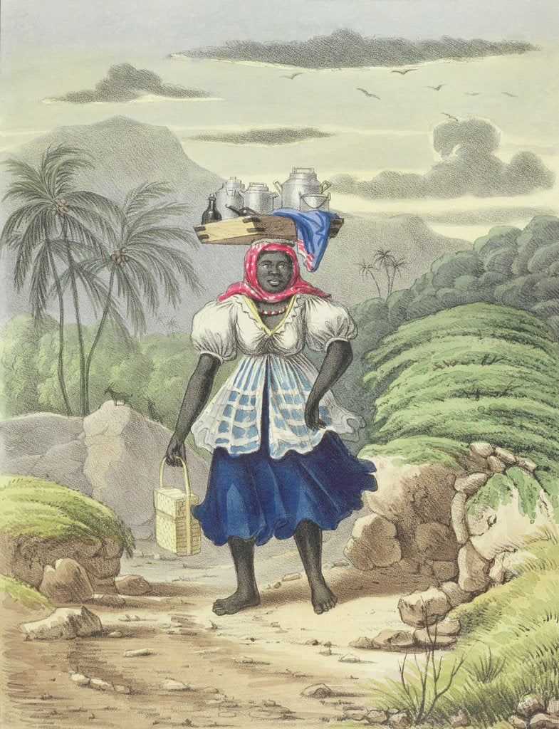 Detail of Milkwoman, plate 10 from 'Sketches of Character...', 1838 by Isaac Mendes Belisario