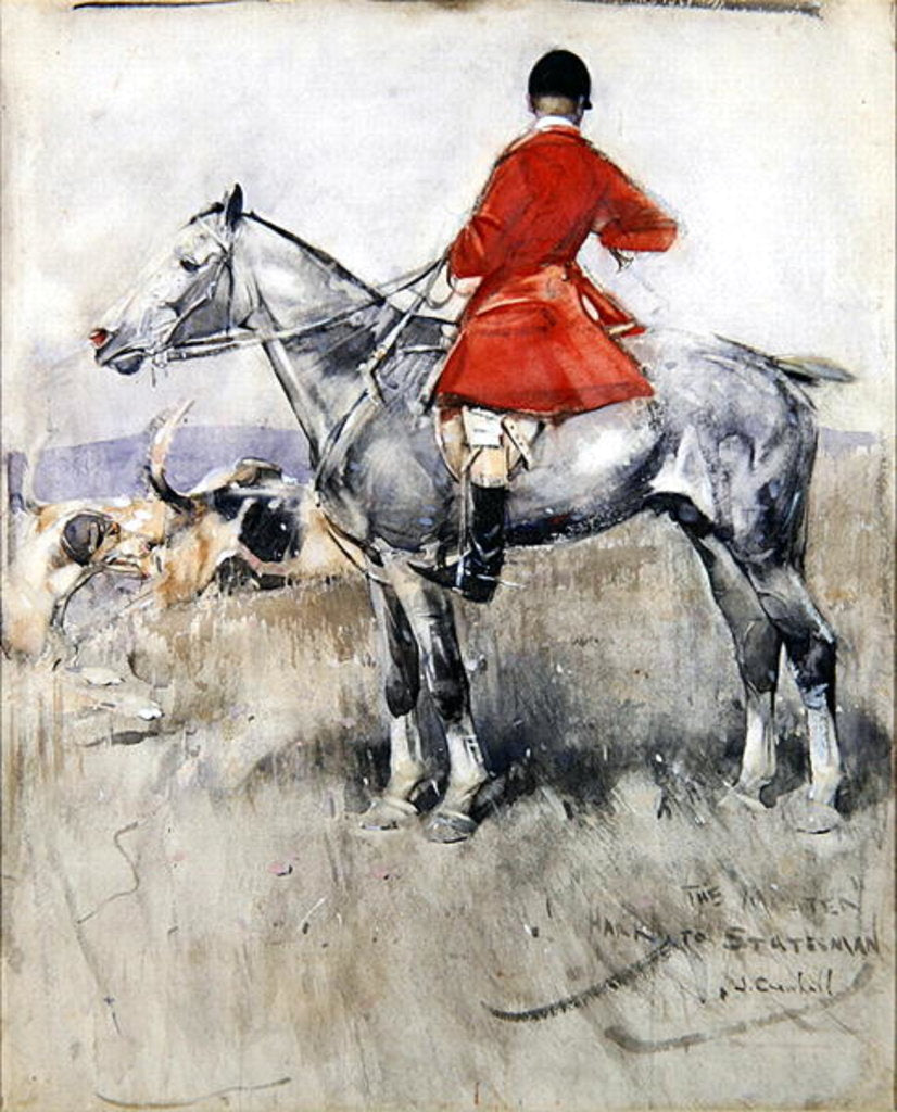 Detail of Hark to Statesman by Joseph Crawhall