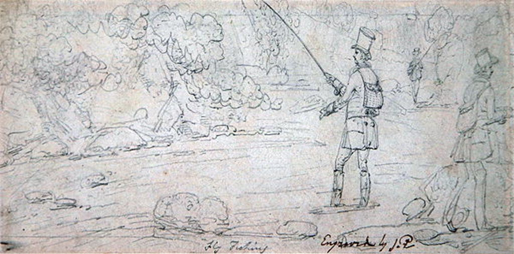 Detail of Fly Fishing by James & Robert (1755-1838) Pollard