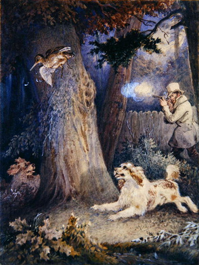 Detail of Woodcock Shooting by William Heath