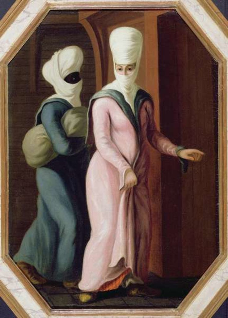 Detail of A Turkish Lady going with her slave to the Bath by Francis Smith