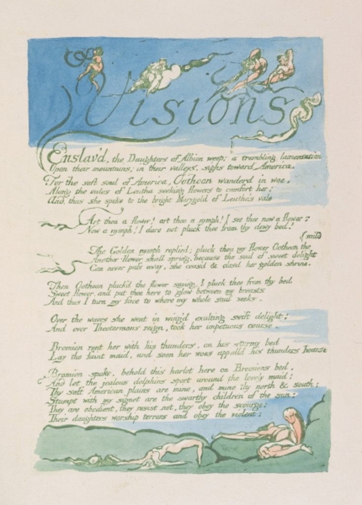Detail of Visions by William Blake
